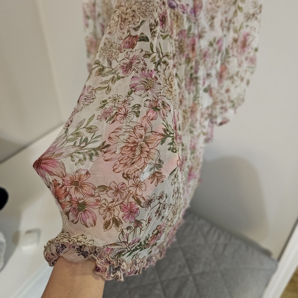 Johnny Was Floral Sheer Dress size small - Picture 11 of 11
